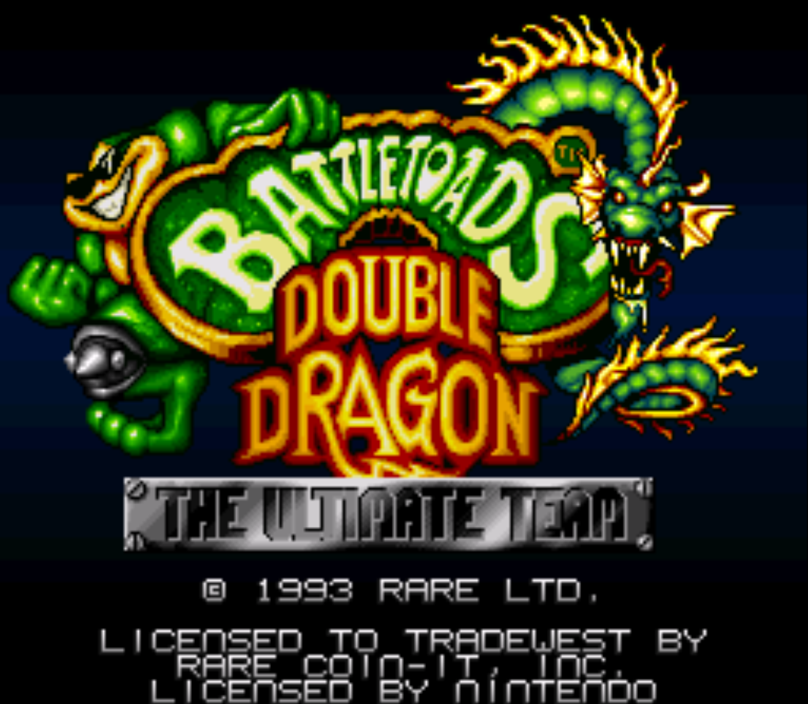 Battletoads and Double Dragon Title Screen